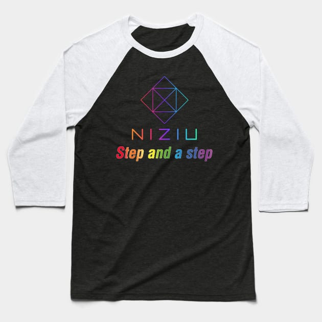 NiziU Step And A Step Baseball T-Shirt by hallyupunch